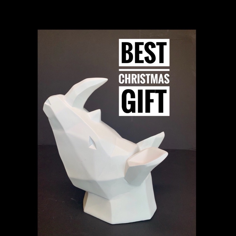 💥One Rhino Head Statue Wall Hanging - Picture 2 of 4